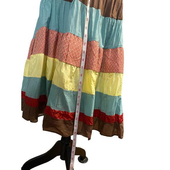 Vintage BCBG Max Azaria Halter BoHo Sundress Size Medium - Picture 4 of 8